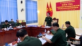VBG Commander inspects Dien Bien Provincial Border Guard Command, active in Dien Bien province
